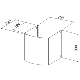 Nastavak dimnjaka Kit Tender H990 X